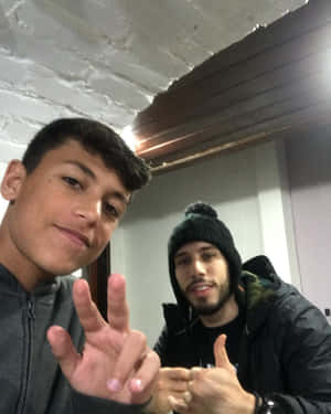 Matheus Nicolau With Young Boy Wallpaper