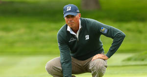 Matt Kuchar In Full Golf Swing Wallpaper