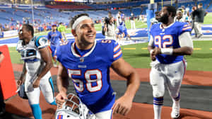 Matt Milano Buffalo Bills Victory Walk Wallpaper