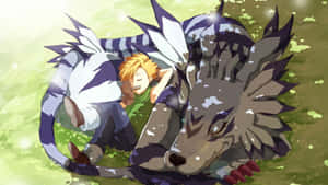 Mattand Gabumon Bonding Wallpaper