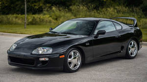 Matte Black Toyota Supra Wallpaper