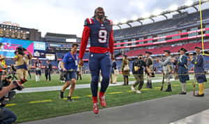 Matthew Judon Celebrationat Gillette Stadium Wallpaper