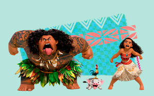 Maui Moana Taunt Wallpaper