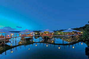 Mauritius Floating Cottages Wallpaper