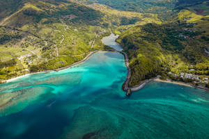 Mauritius Island And Sea Wallpaper