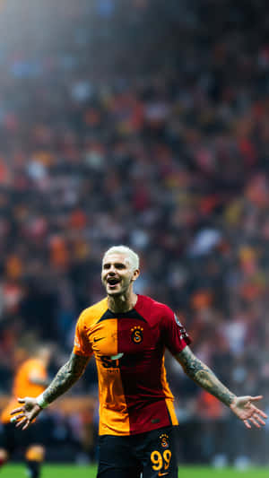 Mauro Icardi Galatasaray Celebration Wallpaper