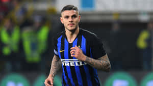 Mauro Icardi Inter Milan Forward Action Wallpaper