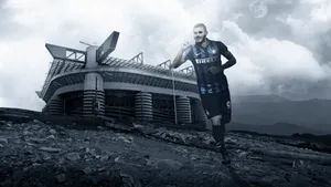 Mauro Icardi Inter Milan Stadium Background Wallpaper