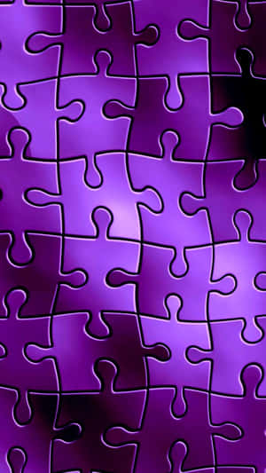 Mauve Puzzle Pattern Wallpaper