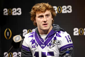 Max Duggan Press Conference T C U Wallpaper