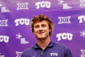 Max Duggan T C U Press Conference Wallpaper