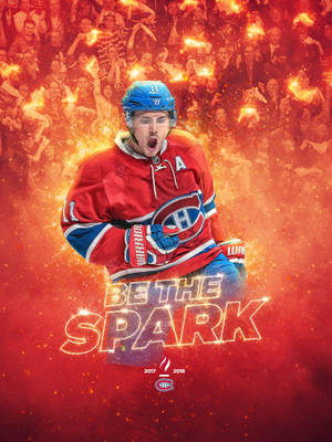 Max Pacioretty Firey Poster Wallpaper