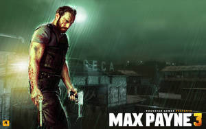 Max Payne Embracing The Rainy Night Wallpaper