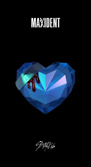 Maxident Blue Heart Symbol Wallpaper