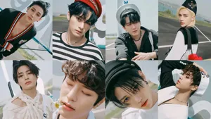 Maxident Kpop Group Photoshoot Wallpaper