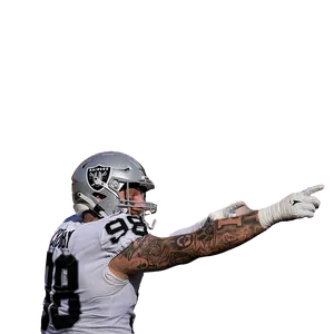 Maxx Crosby Tattooed Nfl Star Wallpaper