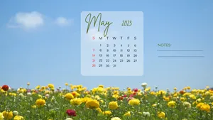 May 2023 Calendar Wallpaper