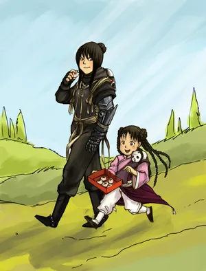 May Chang Under A Cherry Tree Wallpaper