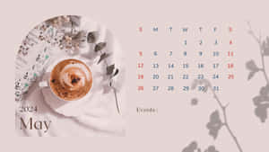 May Coffee Calendar Aesthetic.jpg Wallpaper