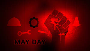 May Day Neon Art Wallpaper