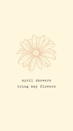 May Flowers Aesthetic Quote Wallpaper