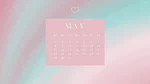 May Pastel Calendar Aesthetic Wallpaper