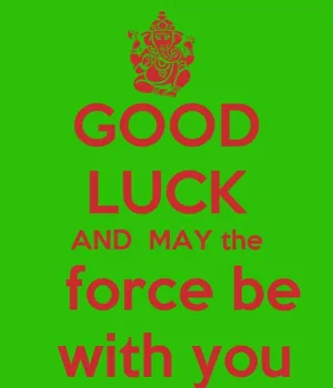 May The Force Be With You Inspirational Quote Against A Starry Background Wallpaper
