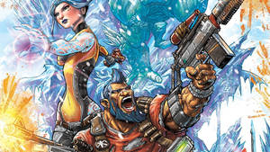 Maya And Salvador, The Vault Hunters Of Borderlands Wallpaper