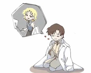 Maya Ibuki Posing In Front Of Her Workstation Wallpaper