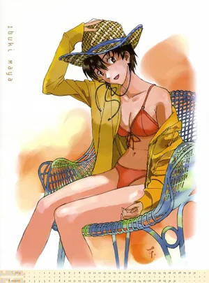 Maya Ibuki Standing Strong In A Vibrant Colorful Background Wallpaper