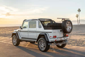 Maybach G650 Landaulet On Beach Wallpaper