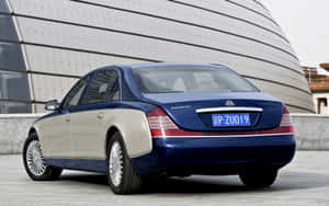 Maybach Landaulet Rear View Wallpaper