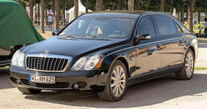 Maybach Luxury Sedan Parked Outdoors Wallpaper