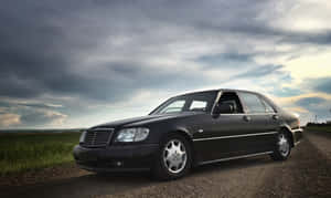 Maybach S600 Elegant Sedan On Rural Road Wallpaper