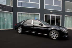 Maybach S600 Outside Luxury Dealership Wallpaper