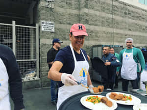 Mayor Antonio Villaraigosa Shows His Passion For Cooking. Wallpaper