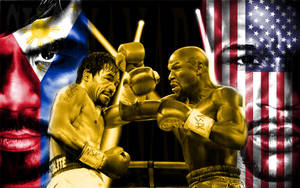 Mayweather Vs Manny Pacquiao Fanart Wallpaper