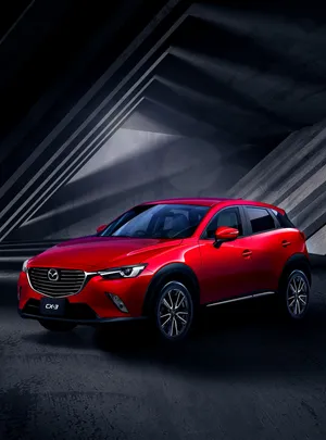 Mazda C X3 Red Sleek Design Wallpaper