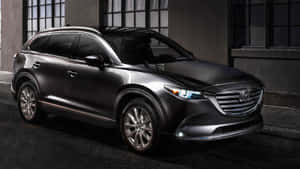 Mazda Cx-9 Shining On The Road Wallpaper