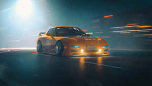 Mazda R X7 Night Drift Wallpaper