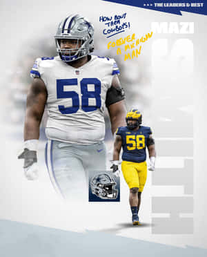 Mazi Smith Cowboysand Michigan Football Wallpaper