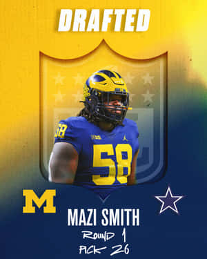 Mazi Smith Drafted Round1 Pick26 Wallpaper