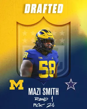 Mazi Smith Drafted Round1 Pick26 Wallpaper