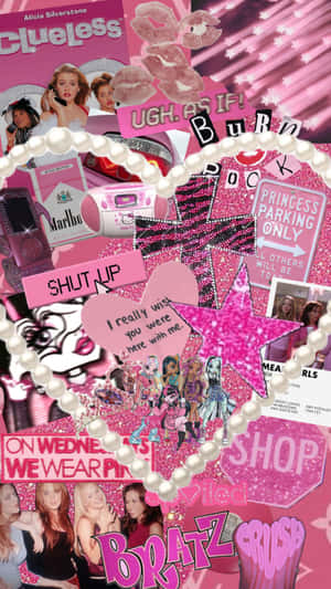 Mc Bling Aesthetic Collage Pink Overload Wallpaper