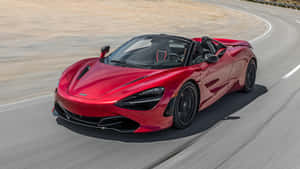 Mclaren 720s Spider On Open Road Wallpaper