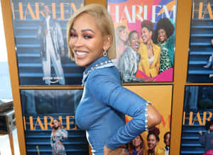 Meagan Good Harlem Event Pose Wallpaper