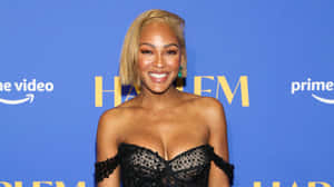 Meagan Goodat Harlem Premiere Event Wallpaper