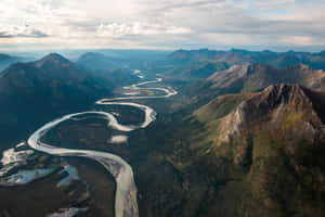 Meandering_ River_ Valley_ Geomorphology Wallpaper