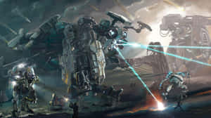 Mecha_ Battlefield_ Showdown Wallpaper