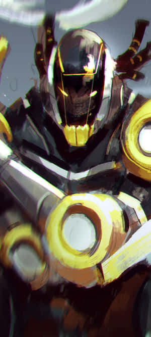 Mecha Warrior Portrait Wallpaper